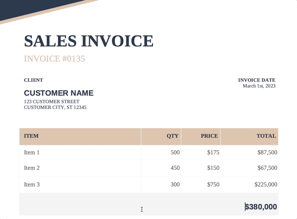 How To Transform An Existing Invoice Into A Template Docugenerate 9151