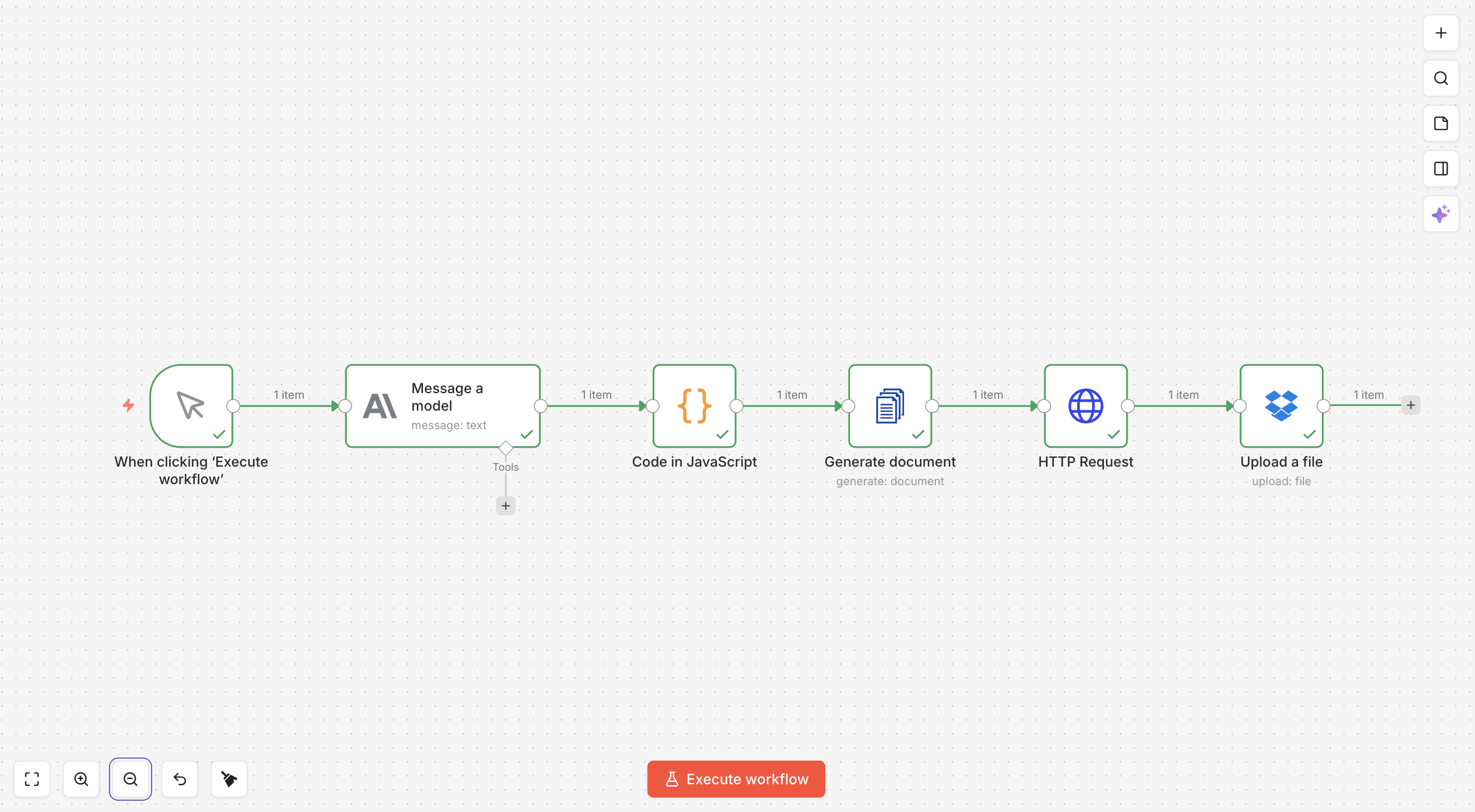 The complete n8n workflow